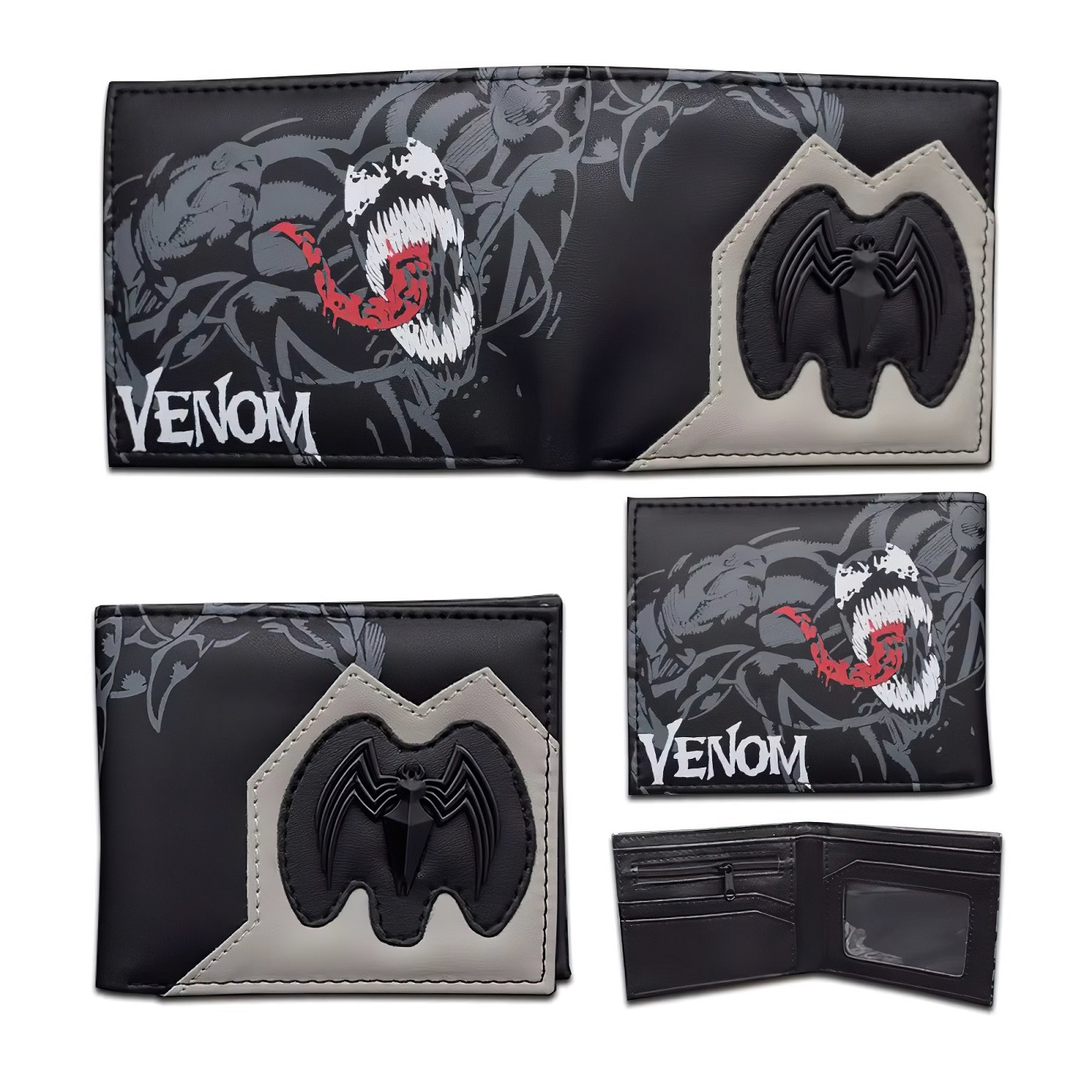 bHome Peněženka Venom s 3D kovovým znakem
