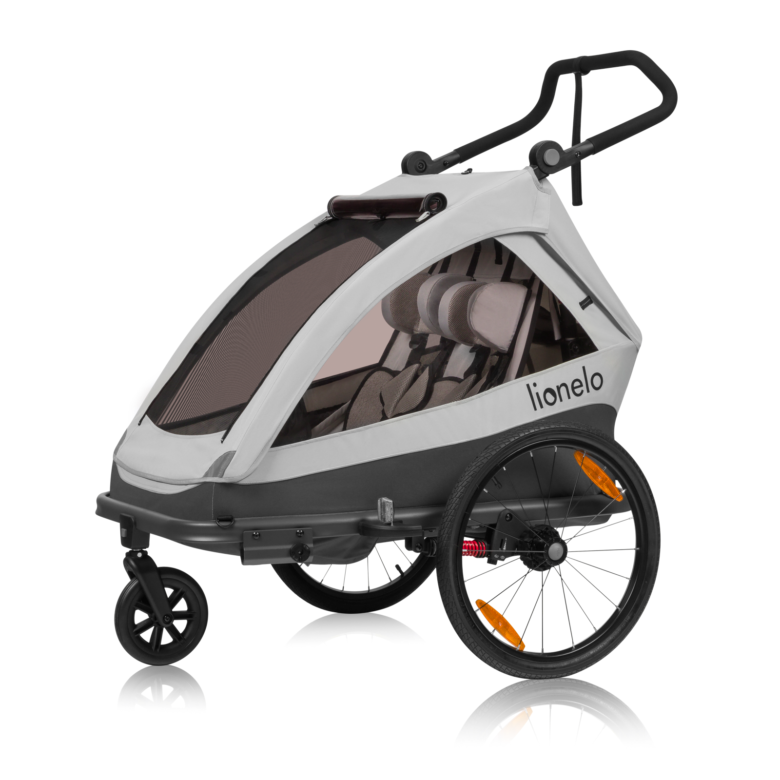 Lionelo Cama 2v1 Vozík za kolo / Sportovní kočárek Farba: Grey Graphite