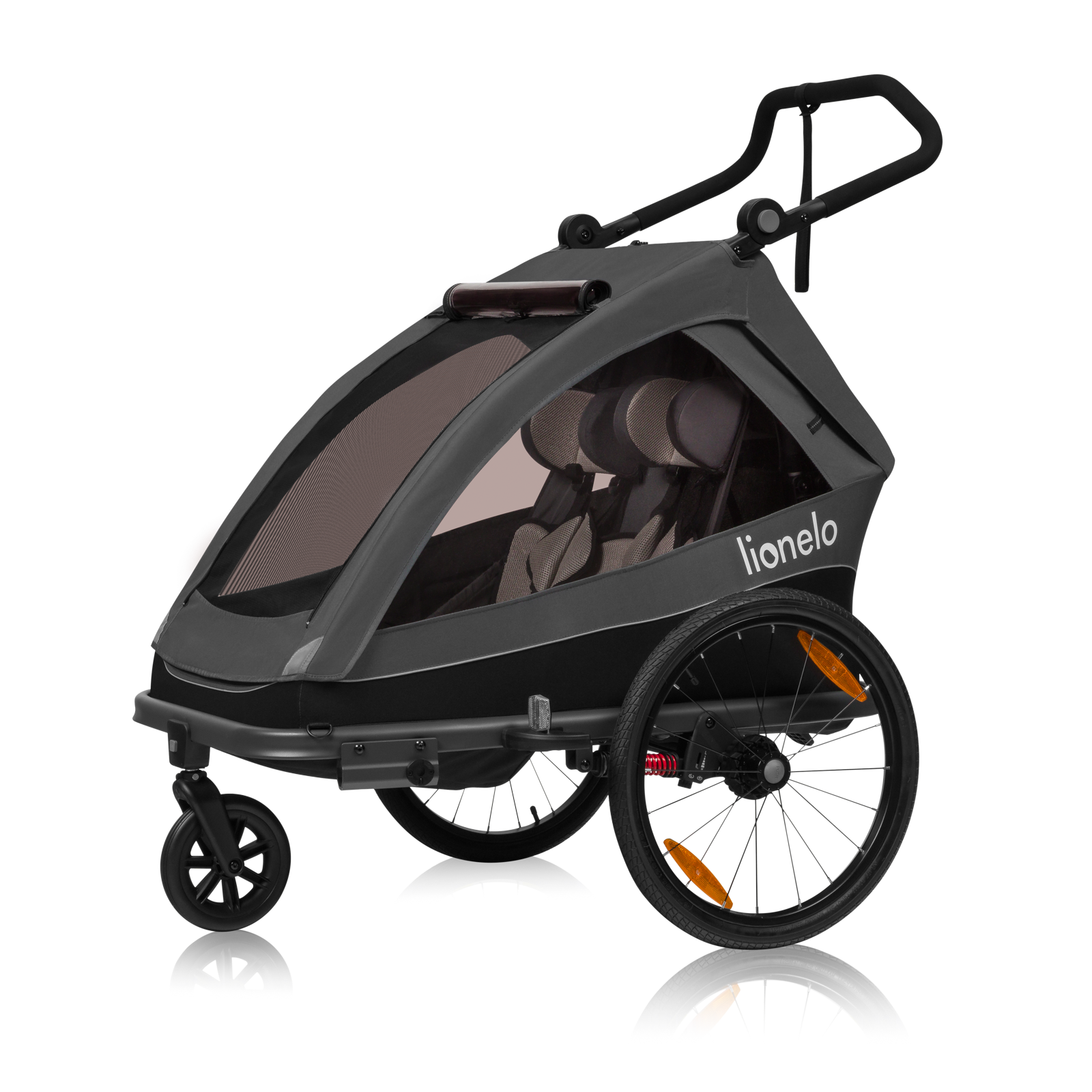 Když chcete svobodu venku i klid v hlavě: vozík za kolo, který se umí změnit na kočárek