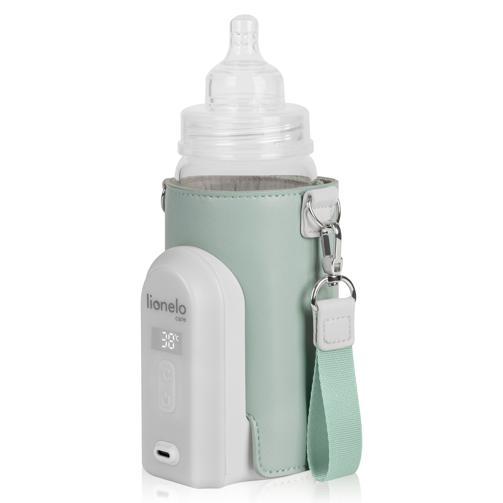 Levně Mobilní ohřívač lahví Lionelo Thermup Go Evo Farba: Green Sage