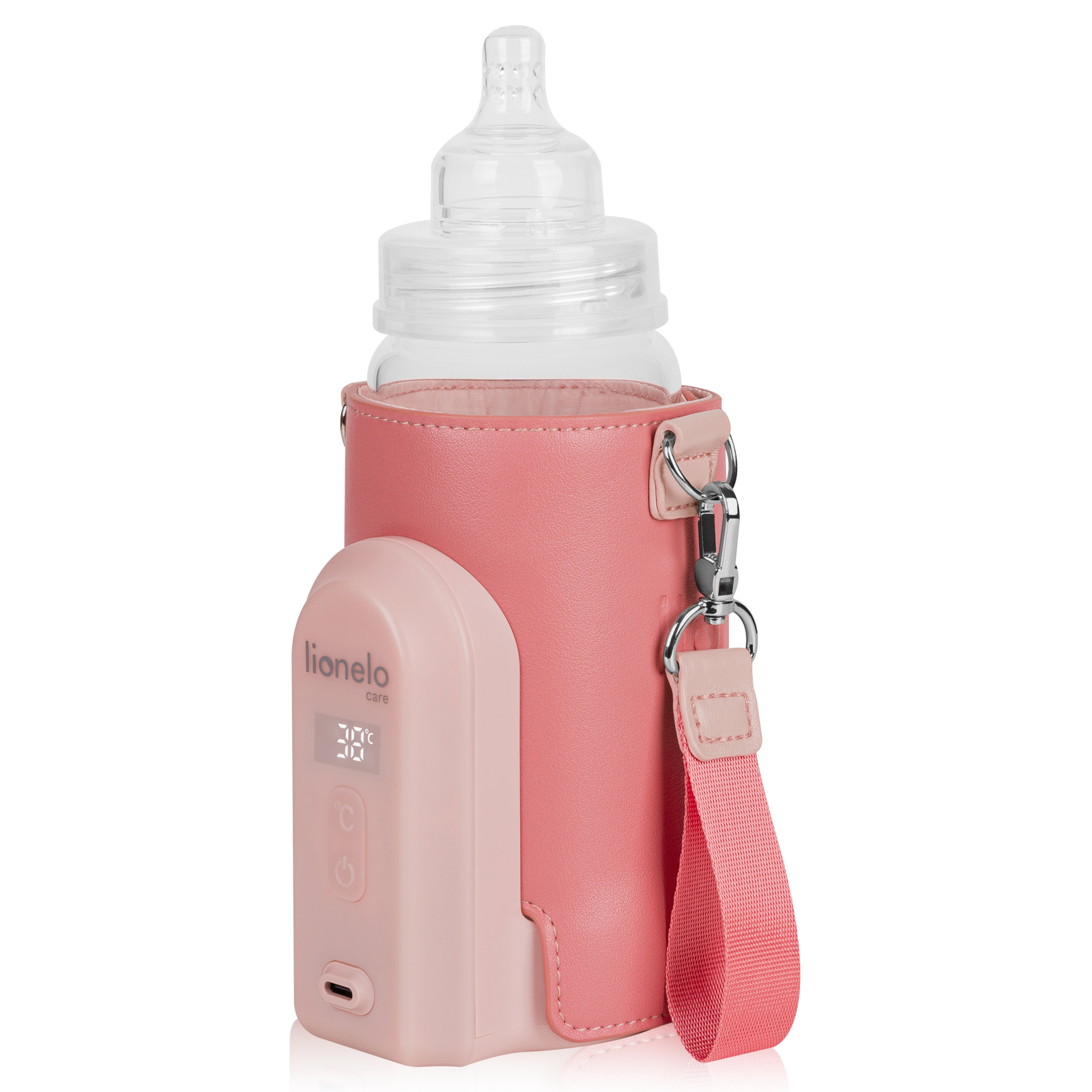 Levně Mobilní ohřívač lahví Lionelo Thermup Go Evo Farba: Coral Pink