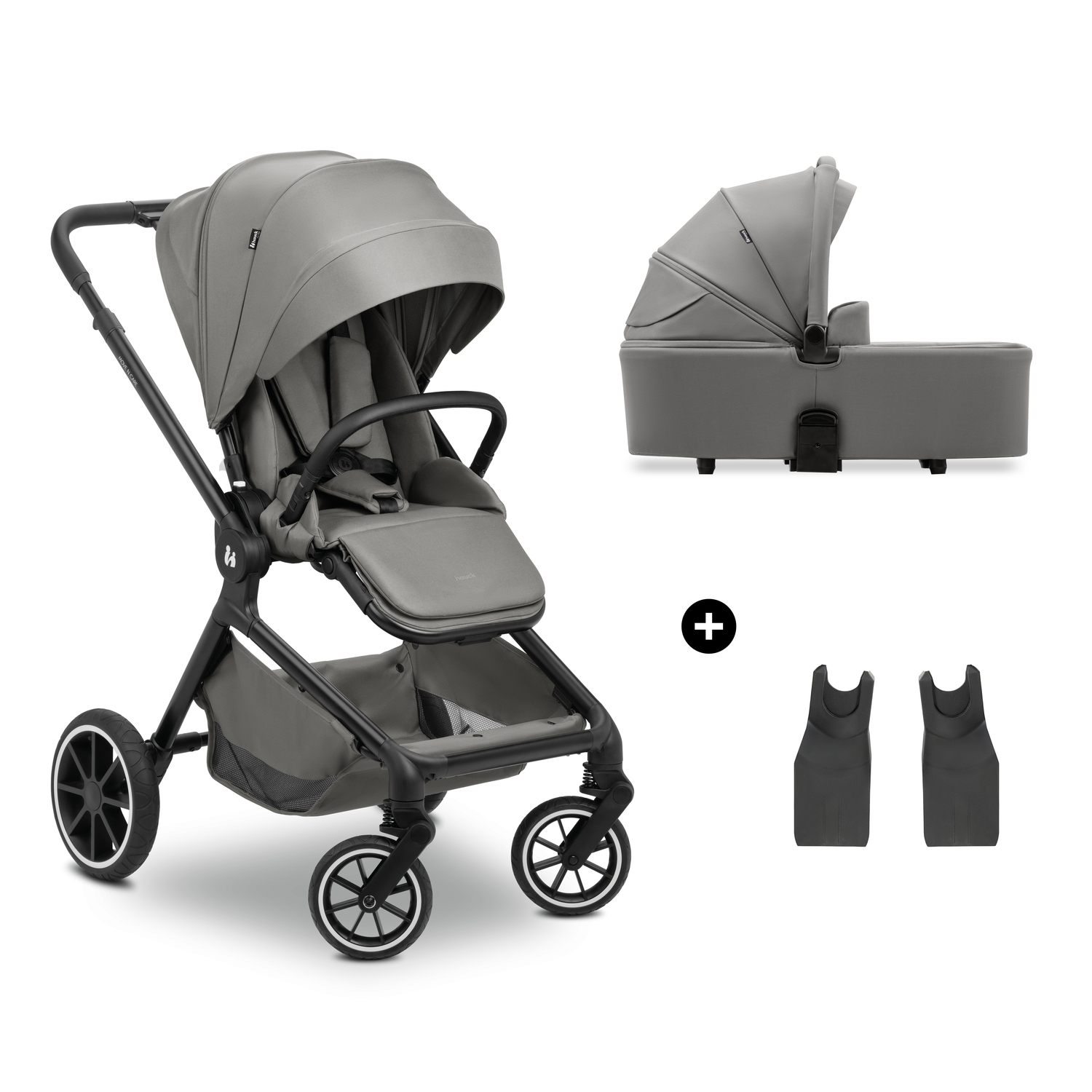 Levně Hauck Kombinovaný kočárek Move N Care Set 2v1 Dark Grey