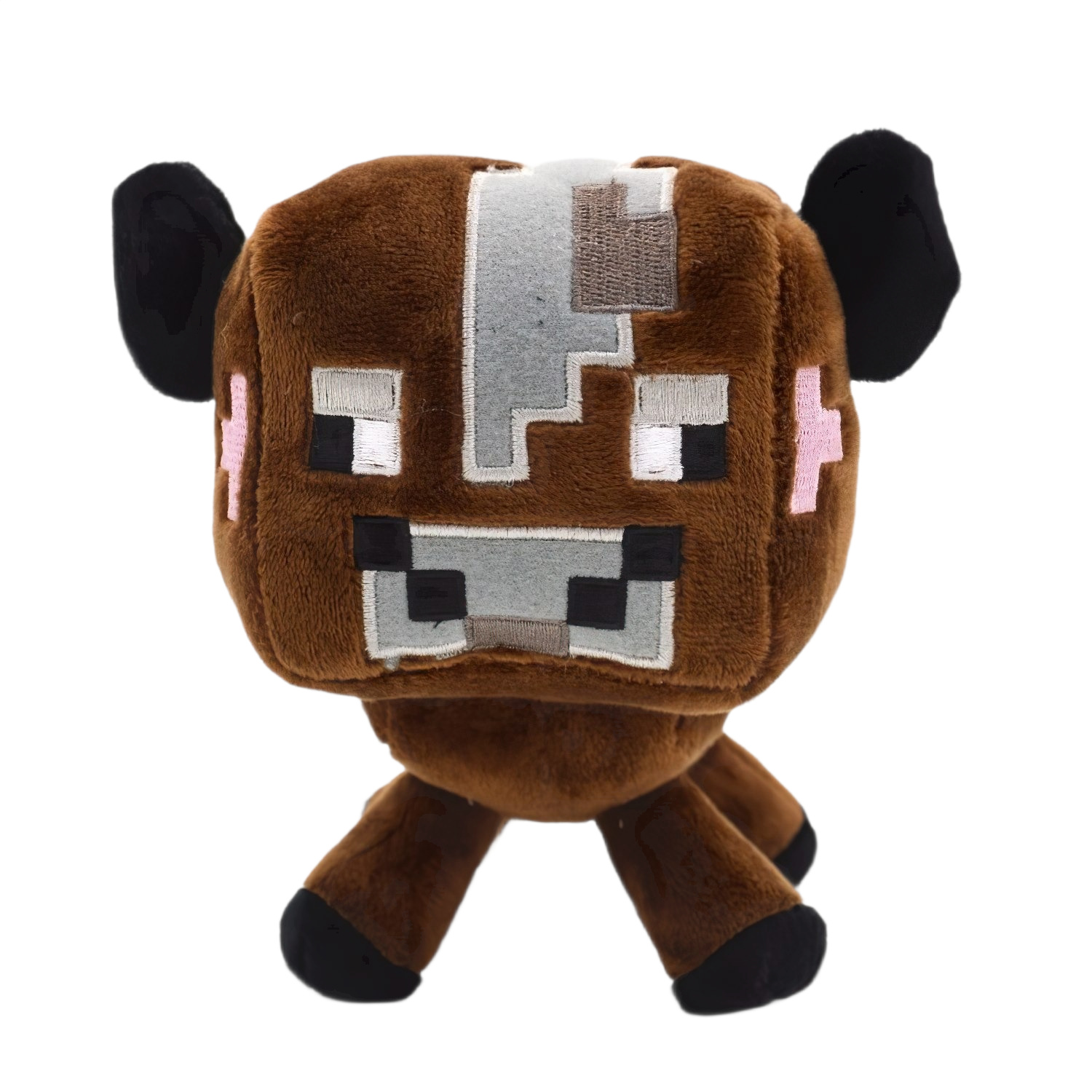 Levně Plush Plyšová hračka Minecraft Kráva hnědá 23cm
