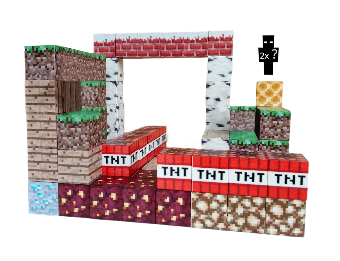 Toybit Magnetická stavebnice Minecraft TNT world 100ks