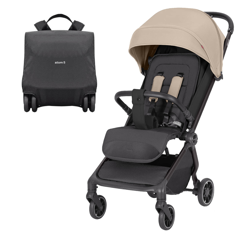 Levně Dětský kočárek CARRELLO Atom S CRL-5526 Ceramic Beige
