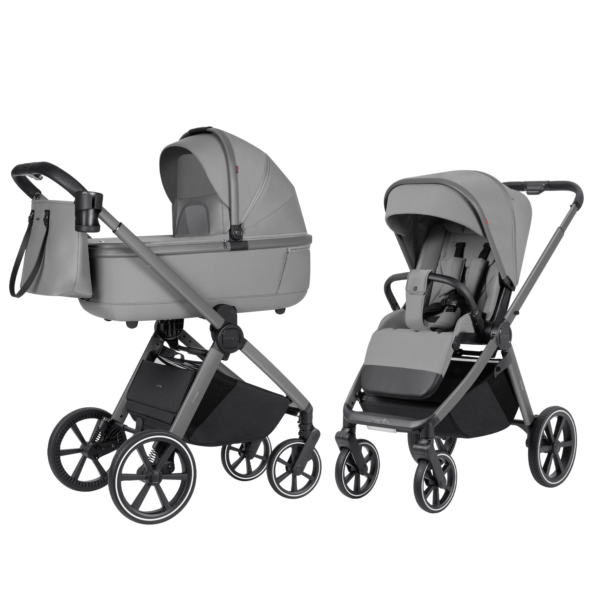 Levně Dětský kočárek 2v1 CARRELLO Omega CRL-6531 Cliff Grey