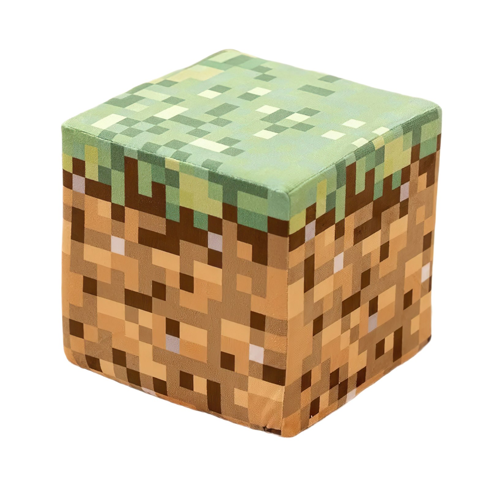 Levně Plush Pěnová kostka Minecraft blok Tráva 20cm