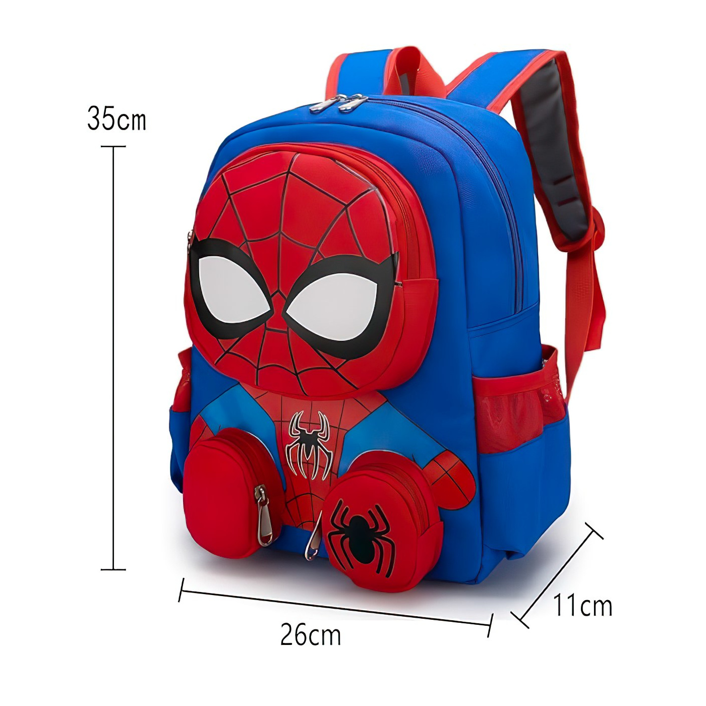 Bagito Dětský batoh Spiderman s kapsičkami