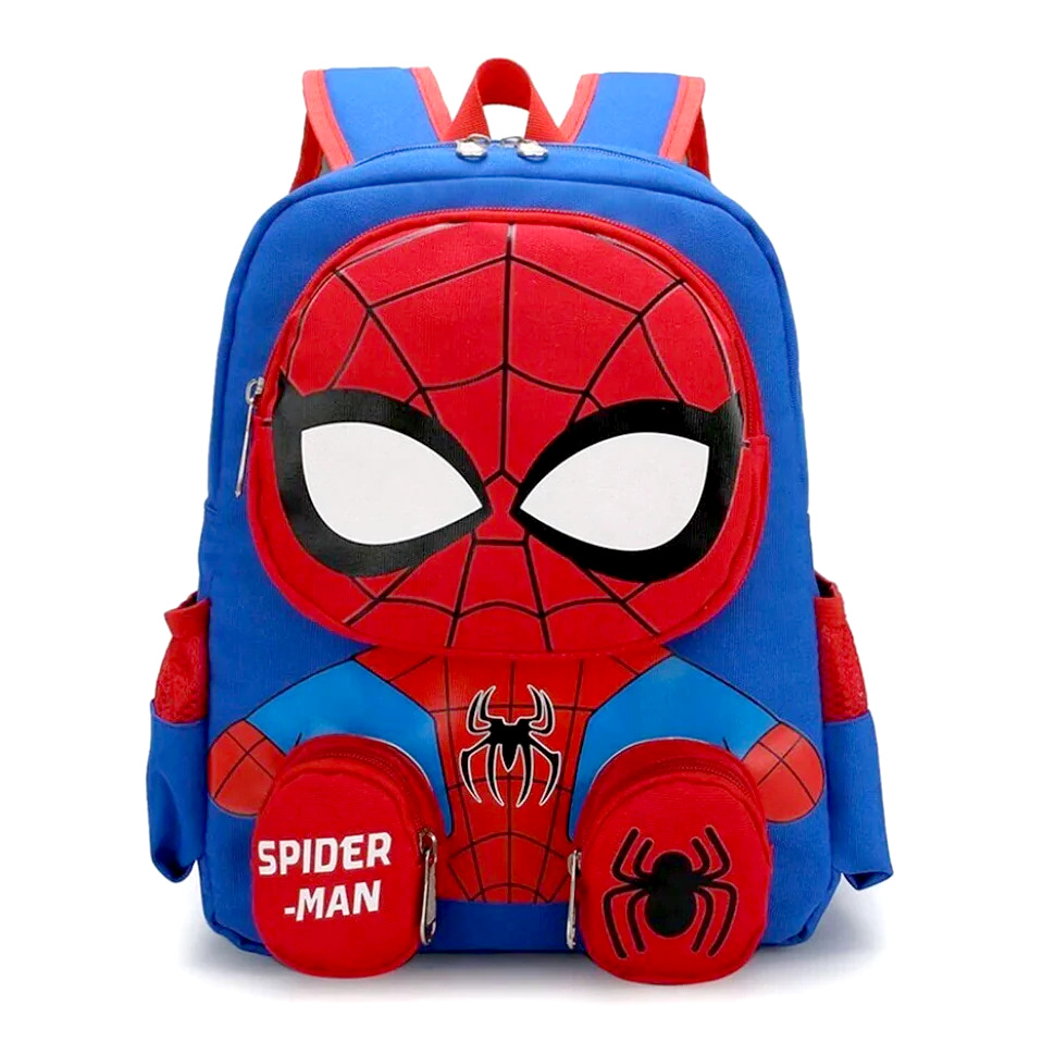Levně Bagito Dětský batoh Spiderman s kapsičkami