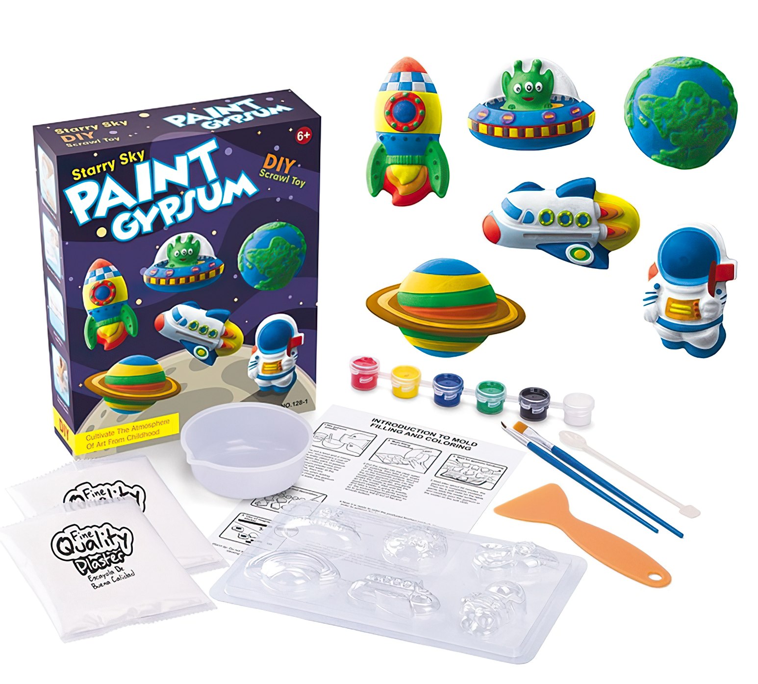 Toybit Kreativní sada DIY Vesmírné dobrodružství sádrové odlitky