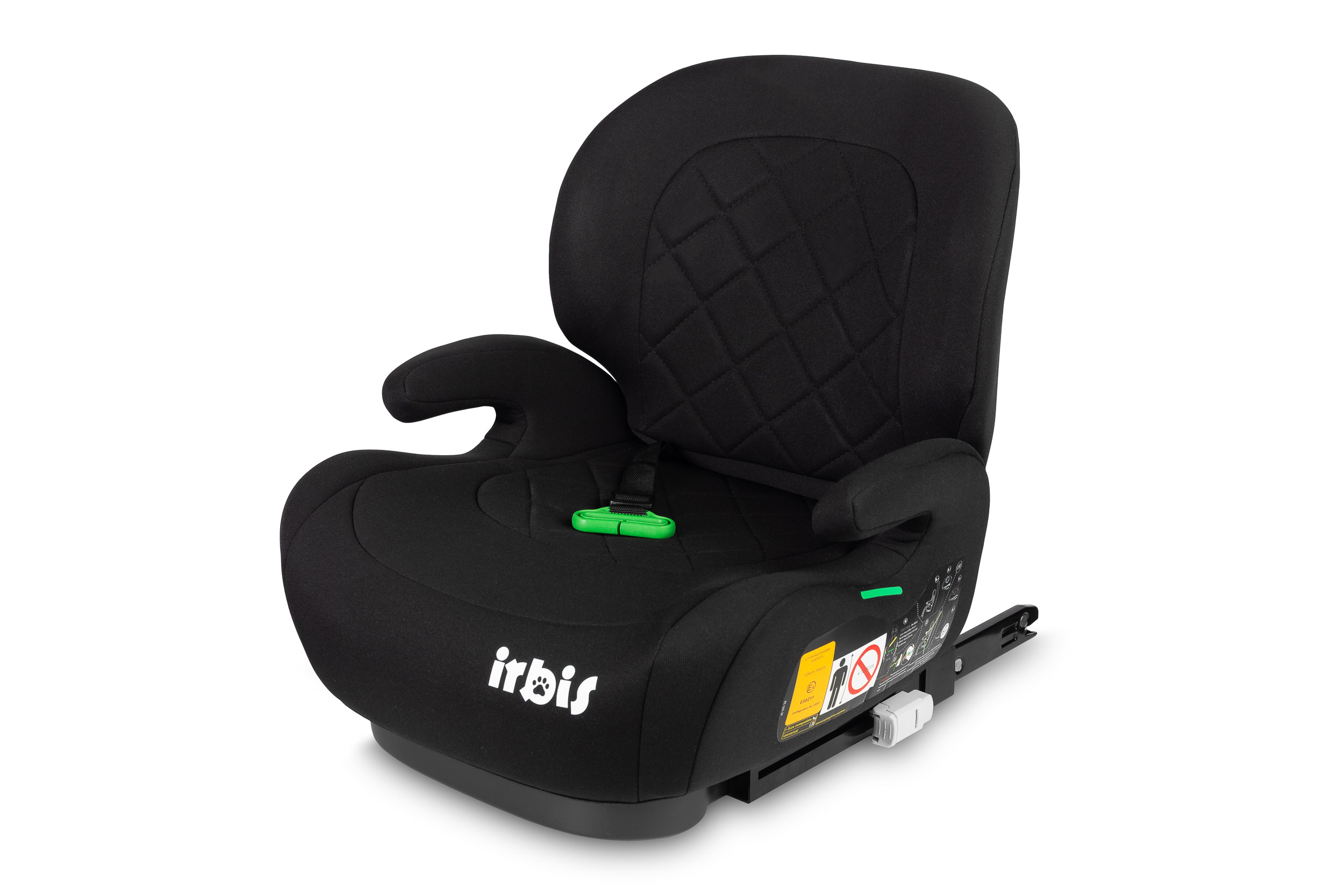 Levně Autosedačka Caretero Irbis I-SIZE 125-150 cm, podsedak s opěrkou zad Farba: Black
