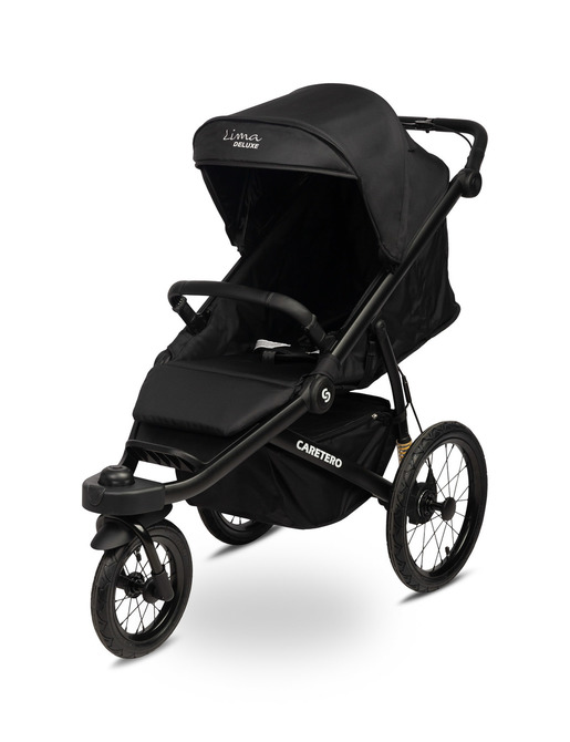 Levně CARETERO Kočárek Lima Deluxe BLACK