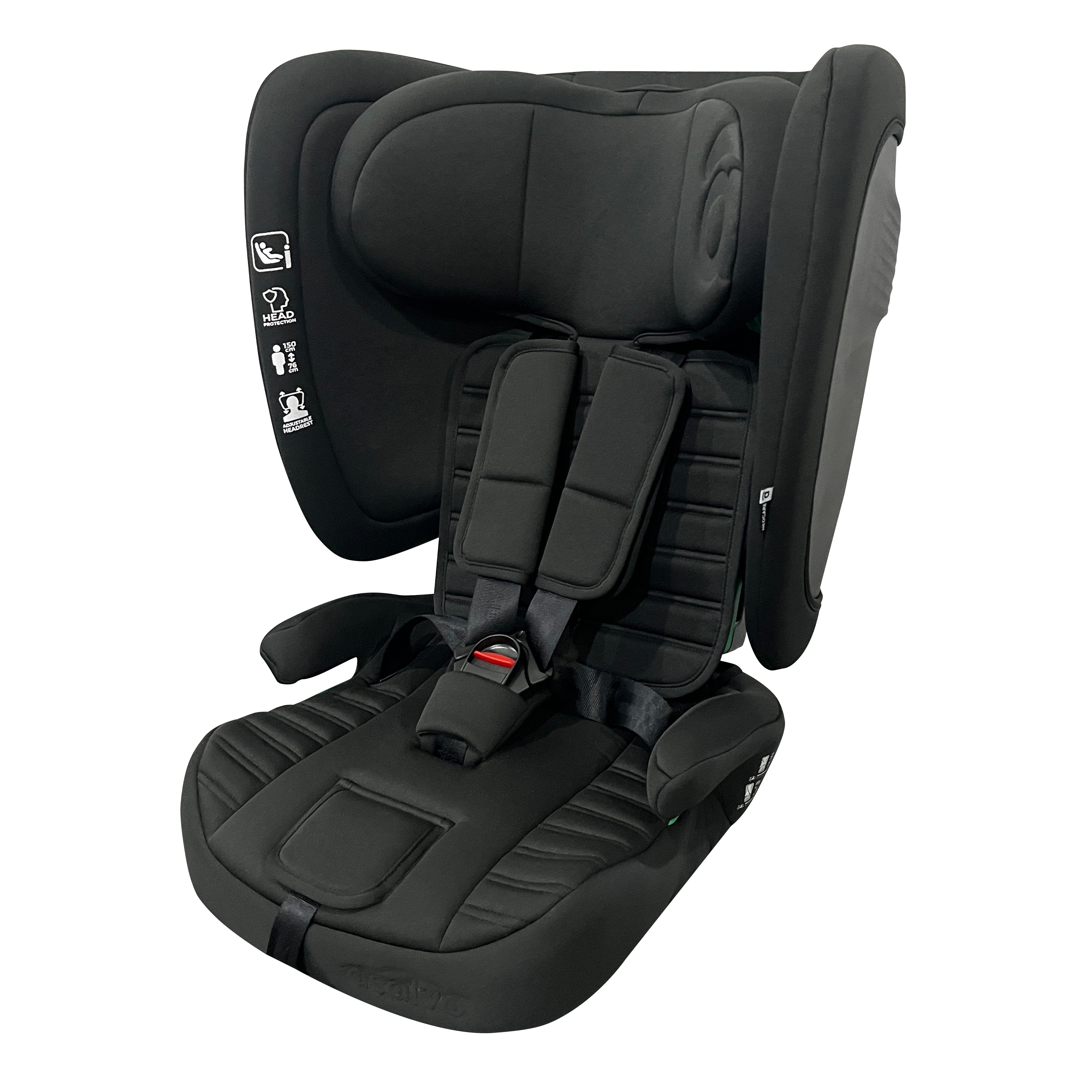 Levně Asalvo NEOCARE iSize sklápěcí autosedačka 76-150, black