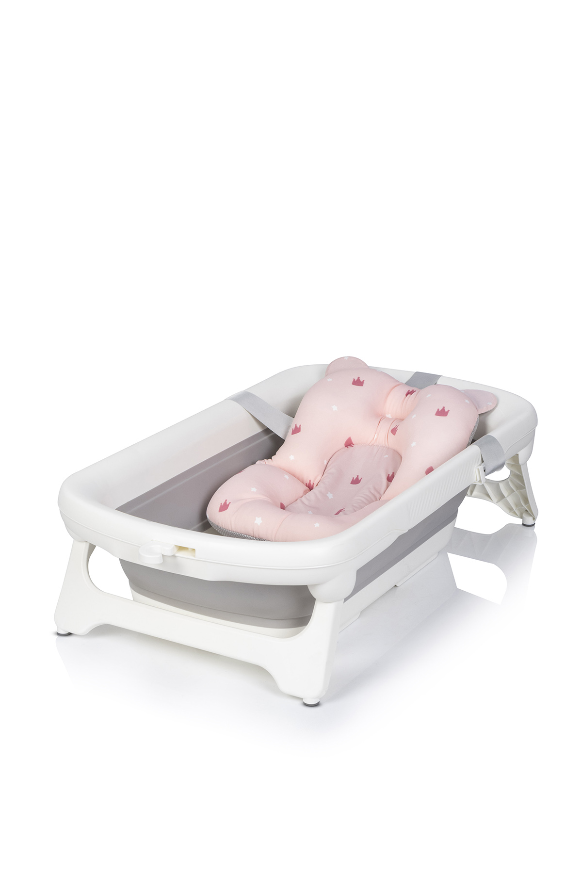Levně Dětská skládací vanička s teploměrem Colibro Space Sweet Pink