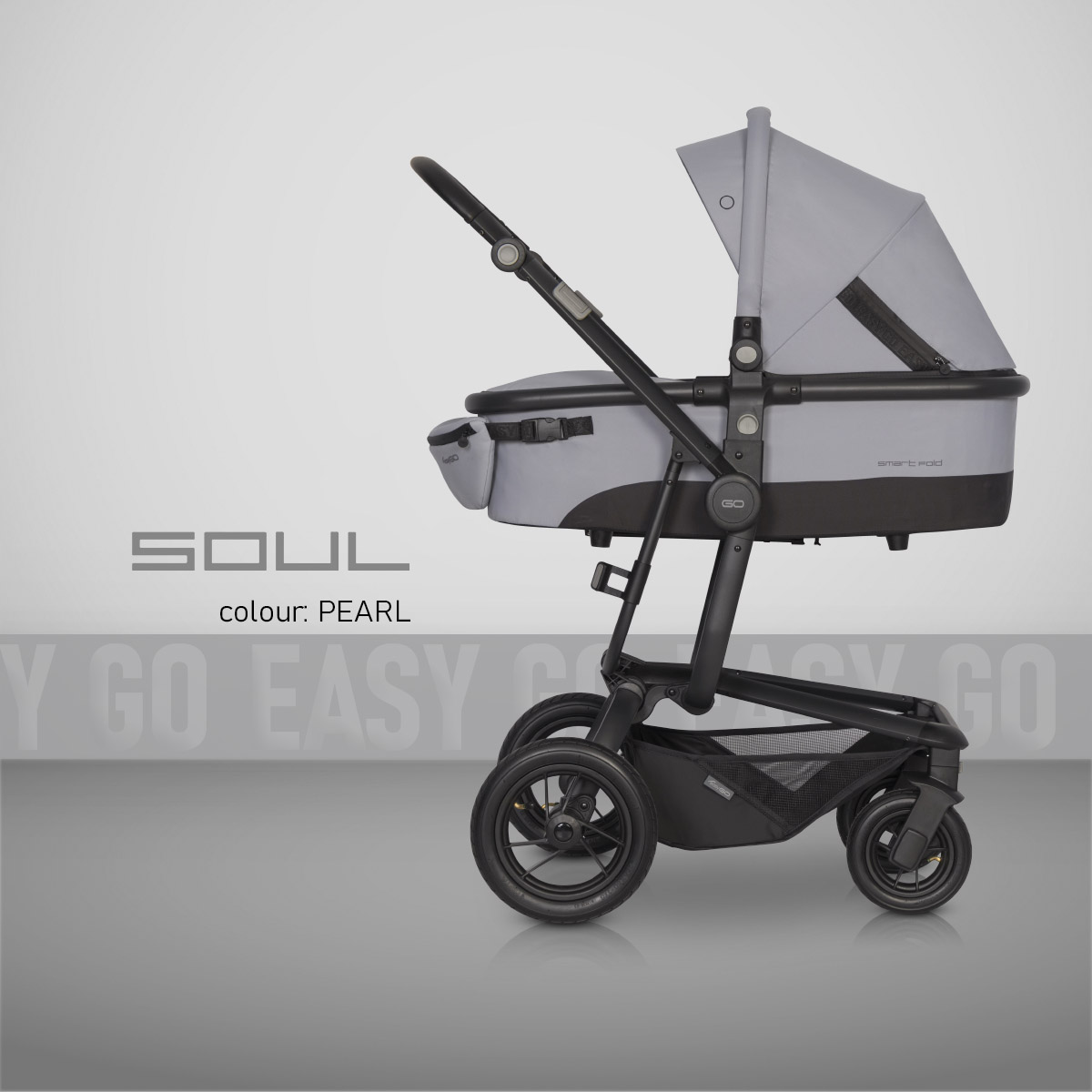 Hluboký kočárek 1v1 EasyGo Soul Pearl