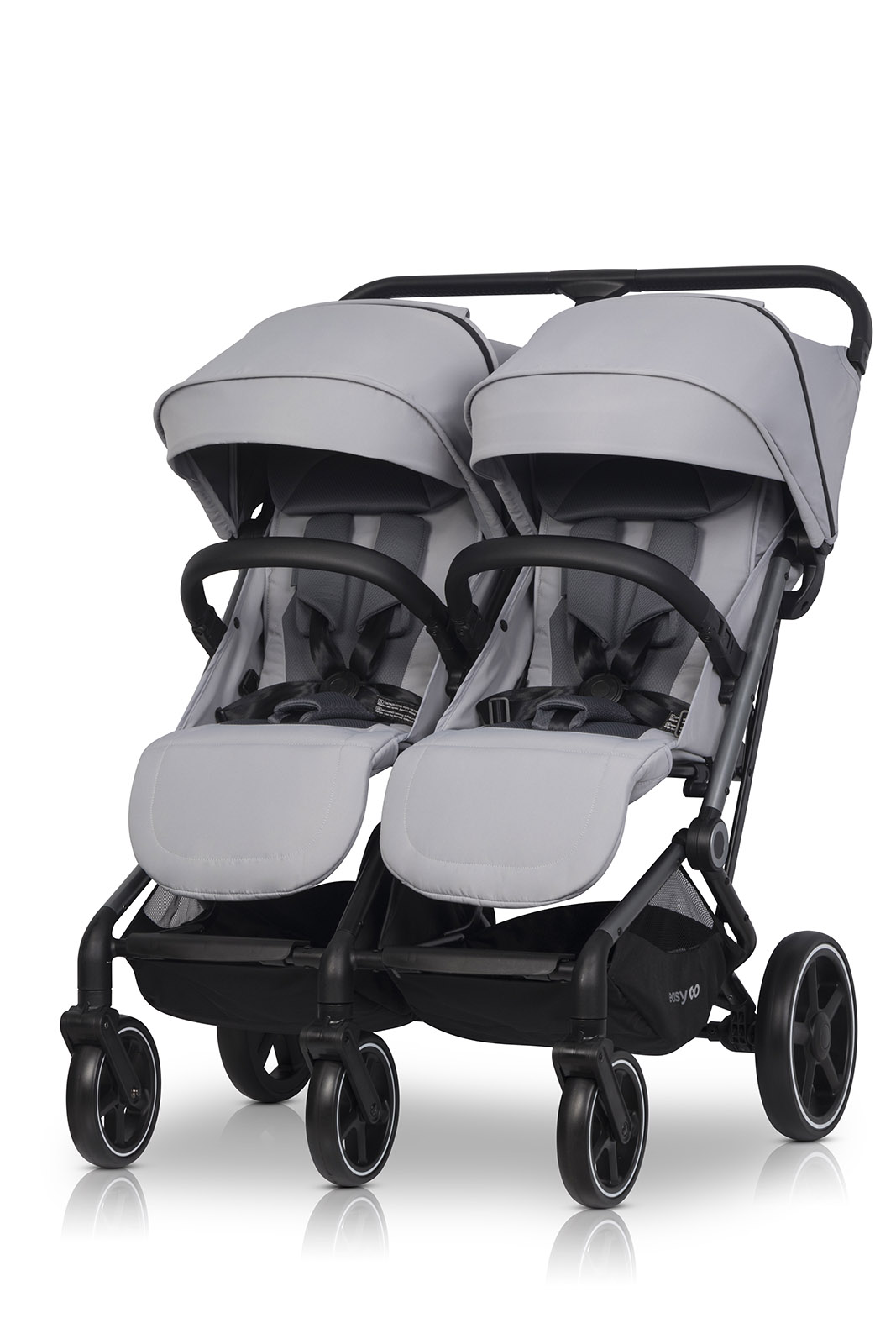 Levně Sourozenecký kočárek EasyGo Echo Cloudy Gray