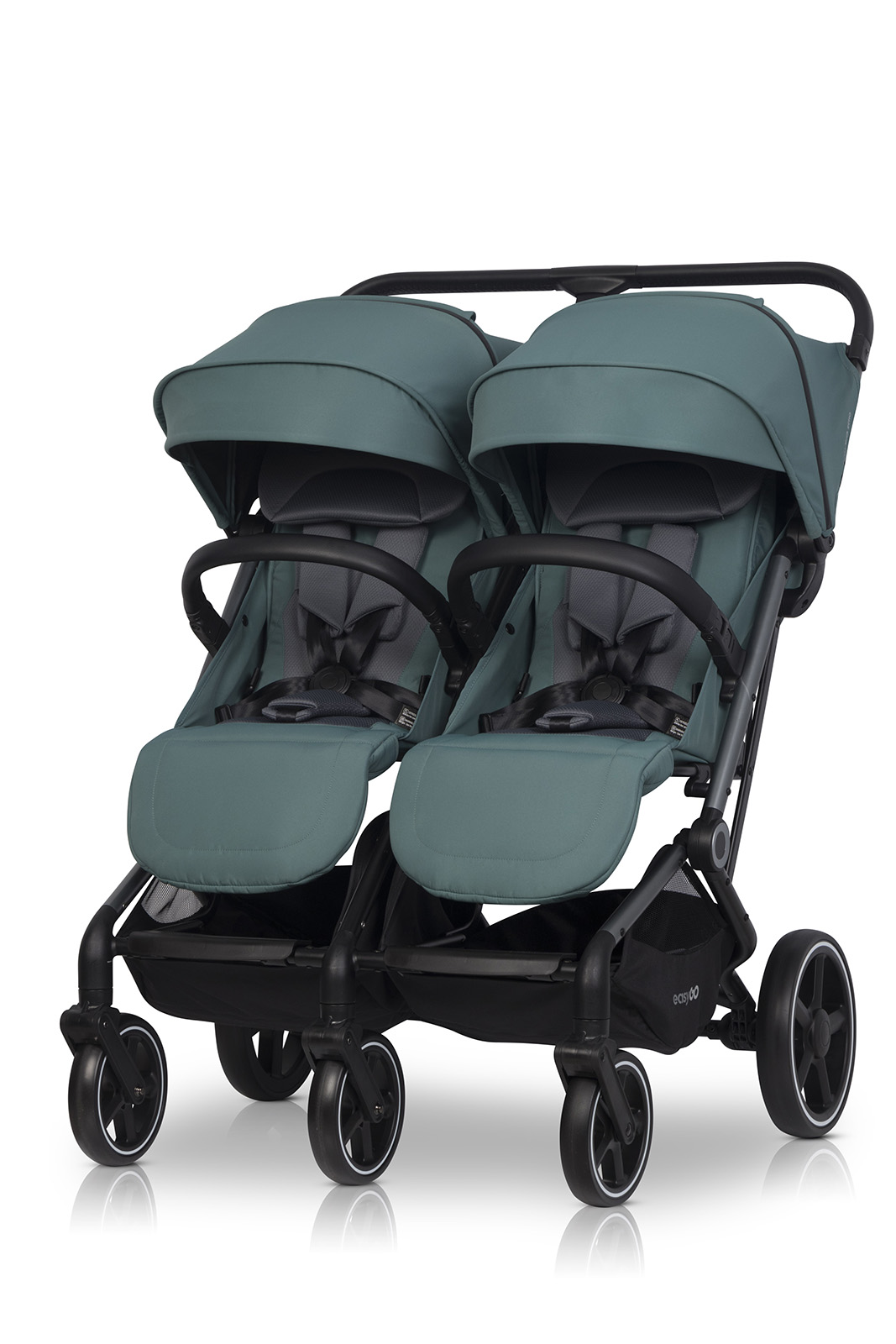 Levně Sourozenecký kočárek EasyGo Echo Sage Green
