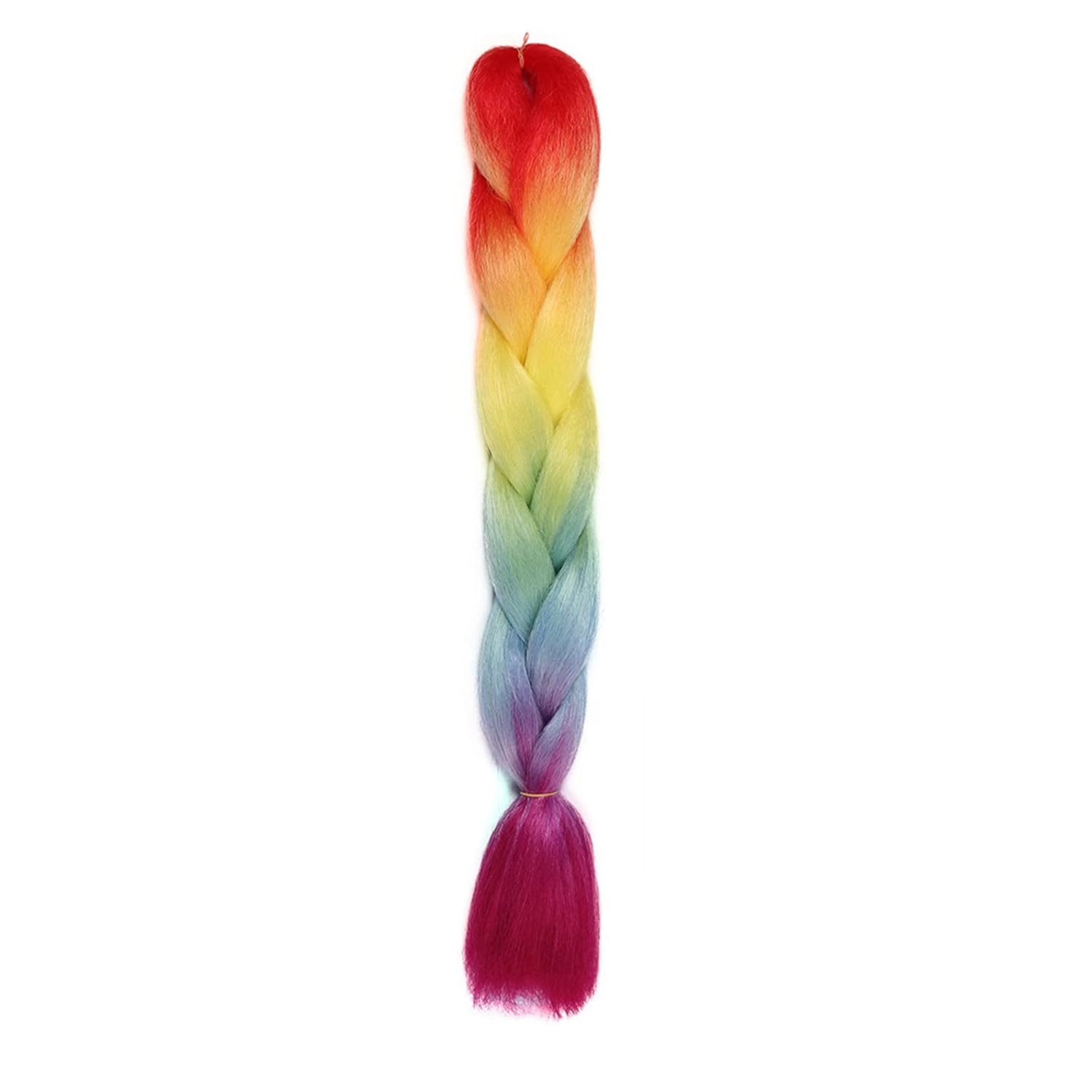 Levně FunCo Pletený copánek Jumbo Rainbow 60cm