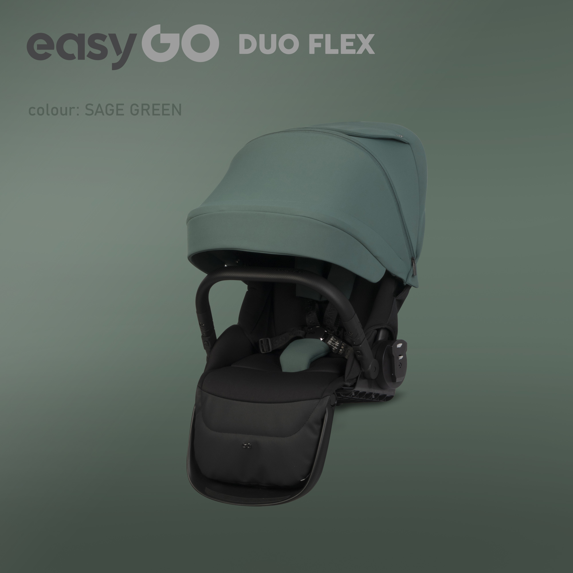 Levně Sportovní část do kočárku EasyGo Duoflex Sage Green