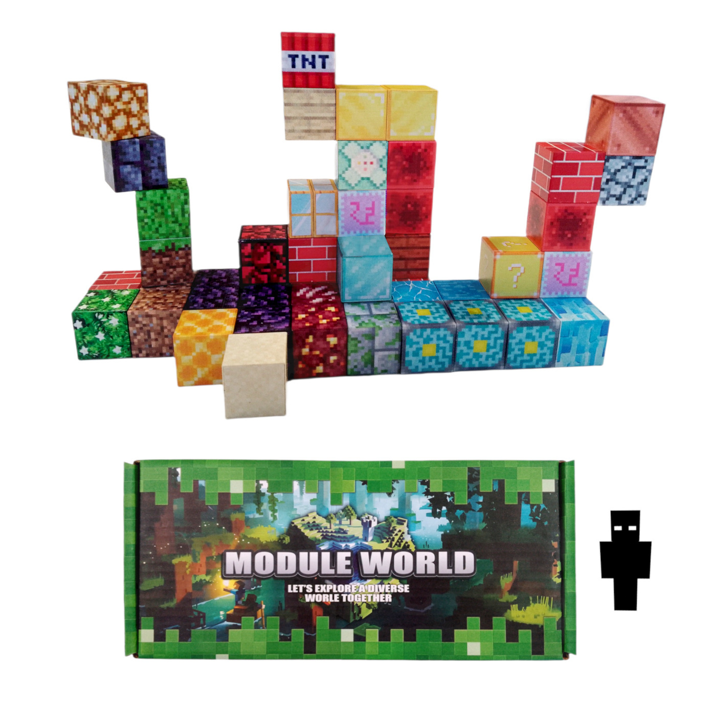 Levně Toybit Magnetická stavebnice Minecraft Special blocks 51ks