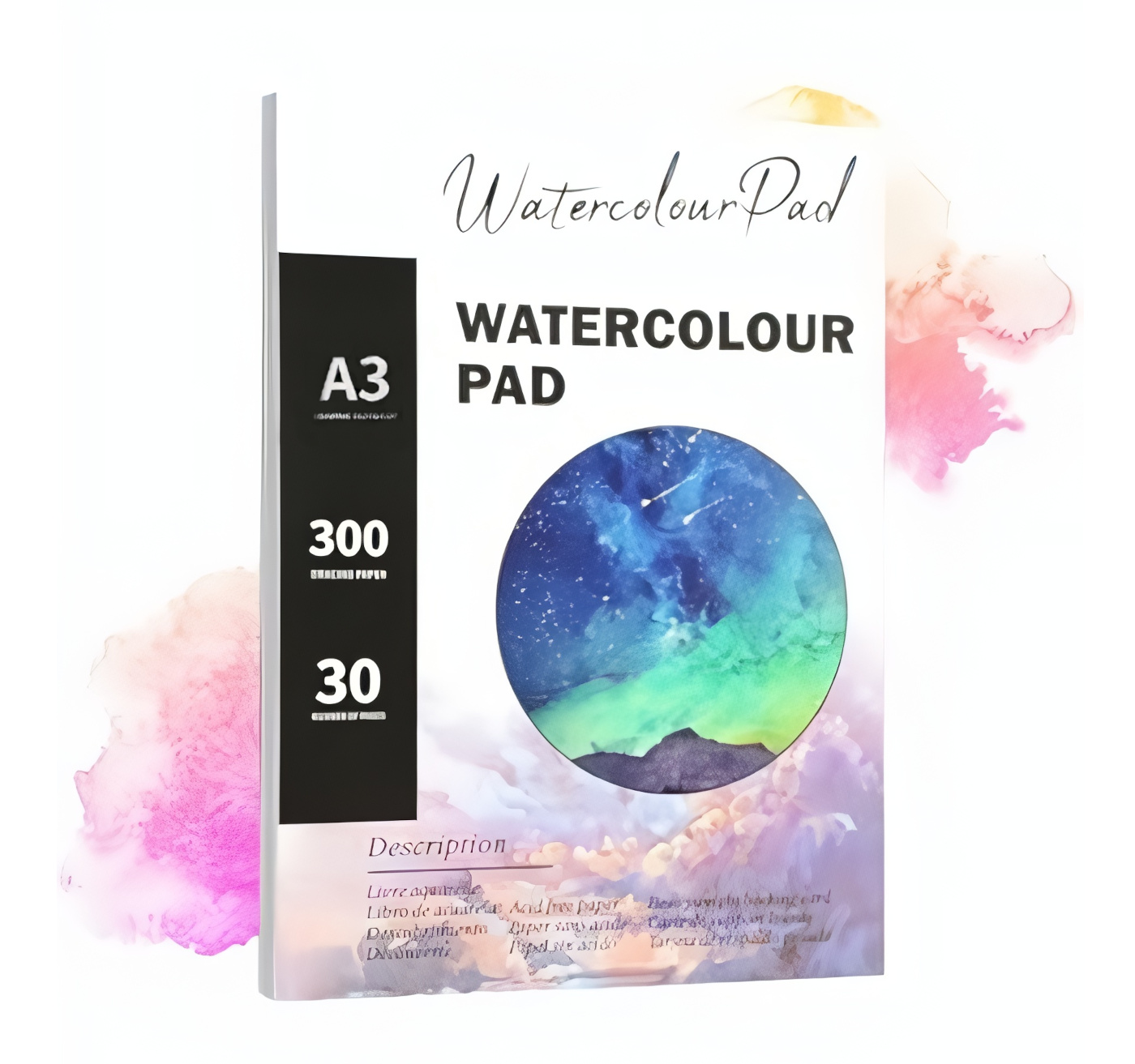 Kolorits Malířský akvarelový blok Aqua - 180g 24 listů A3