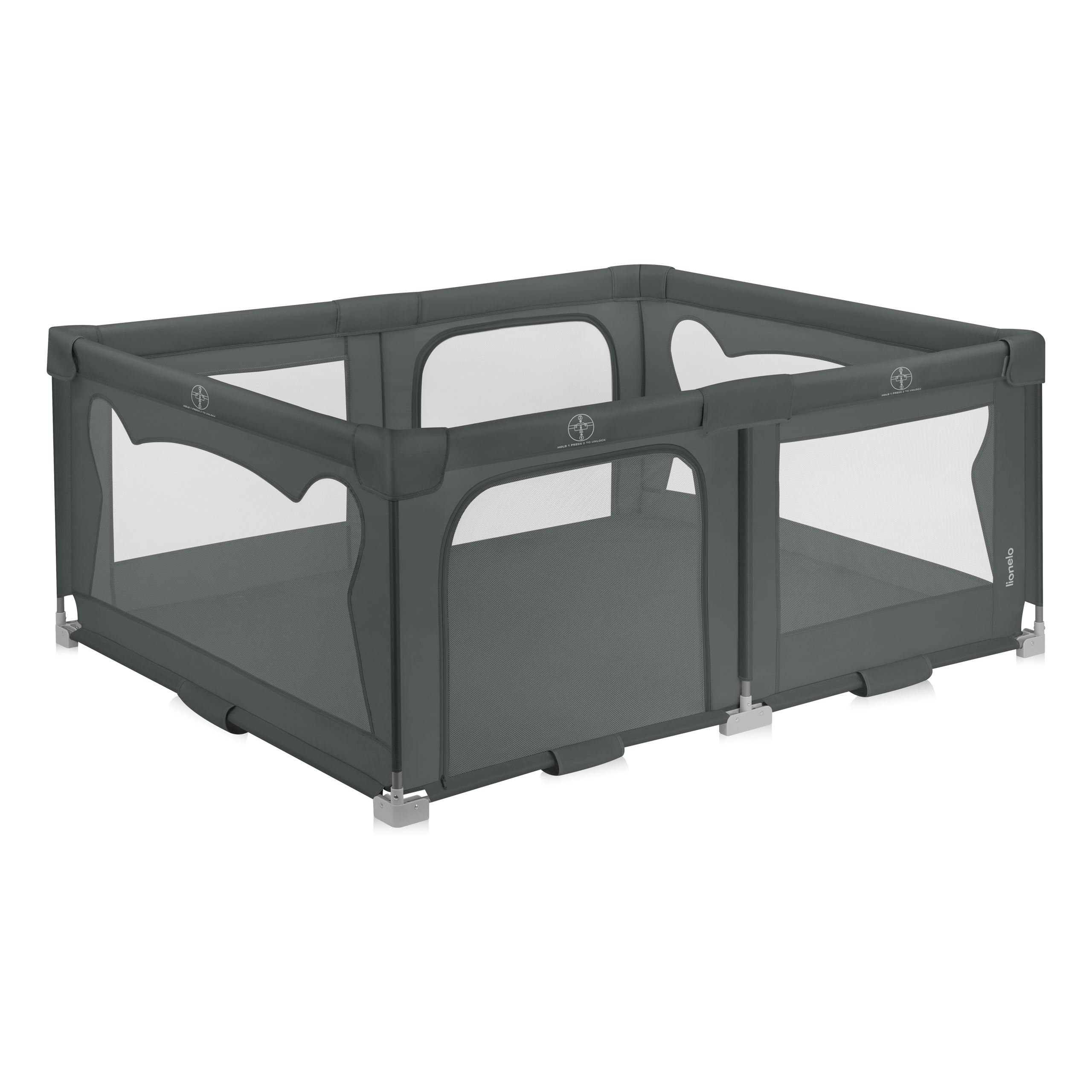 Levně Dětská ohrádka Lionelo Florence Easy Fold 150 x 180 cm Farba: Grey Graphite
