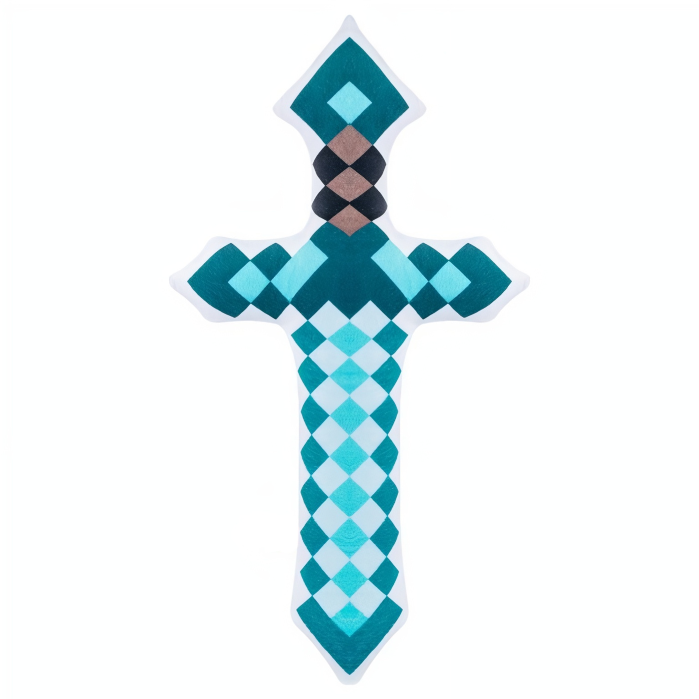 Levně Toybit Plyšový polštář Minecraft diamantový meč 60cm