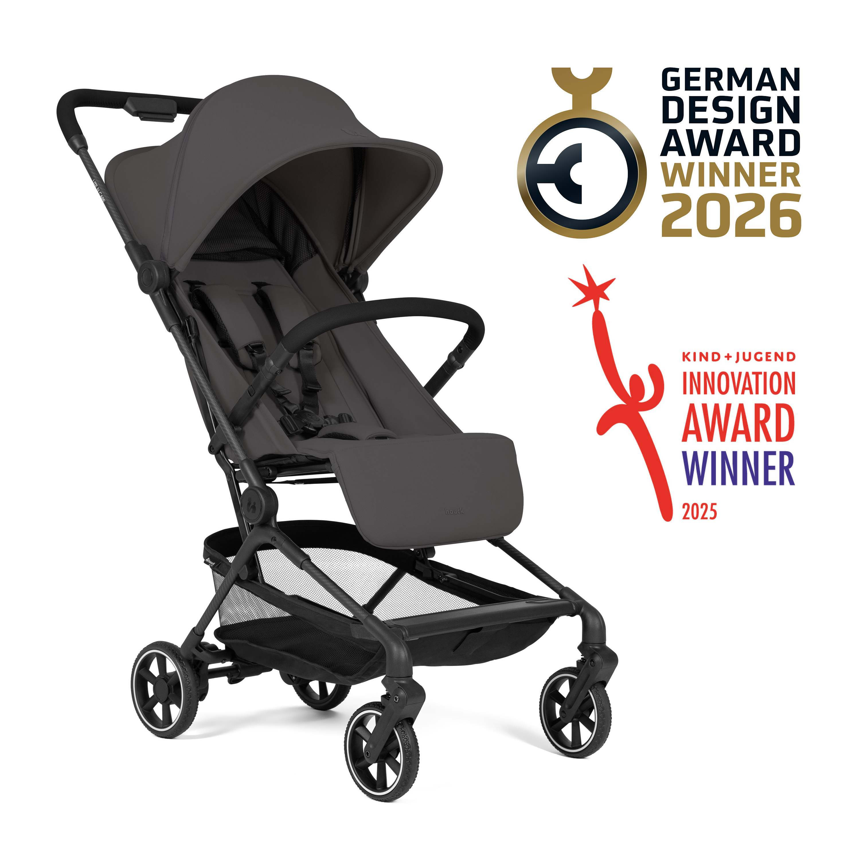 Hauck Sporťák Lite N Care Carbon, ultralehký, karbonový, Dark Anthracite