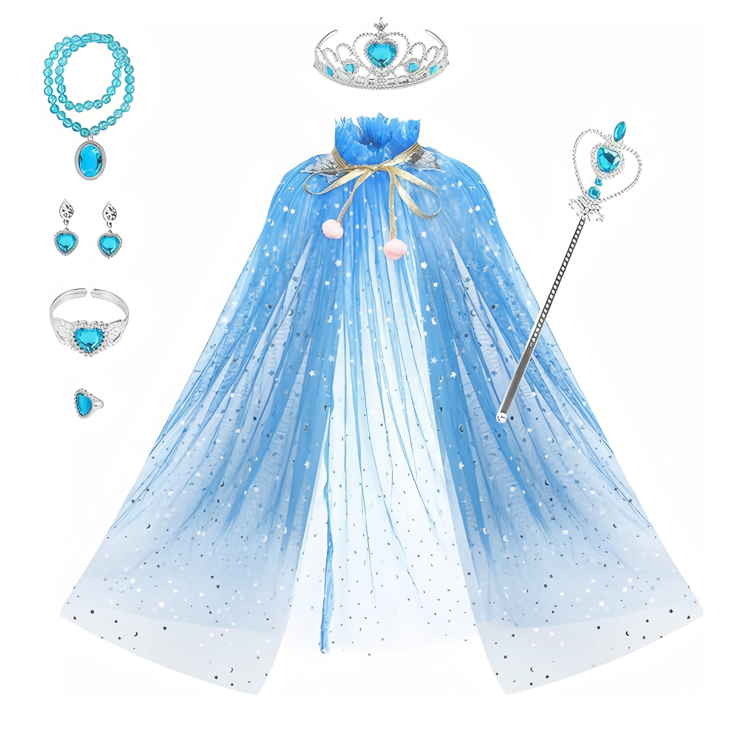 Toybit Souprava Pelerína Elsa Frozen se šperky 8ks
