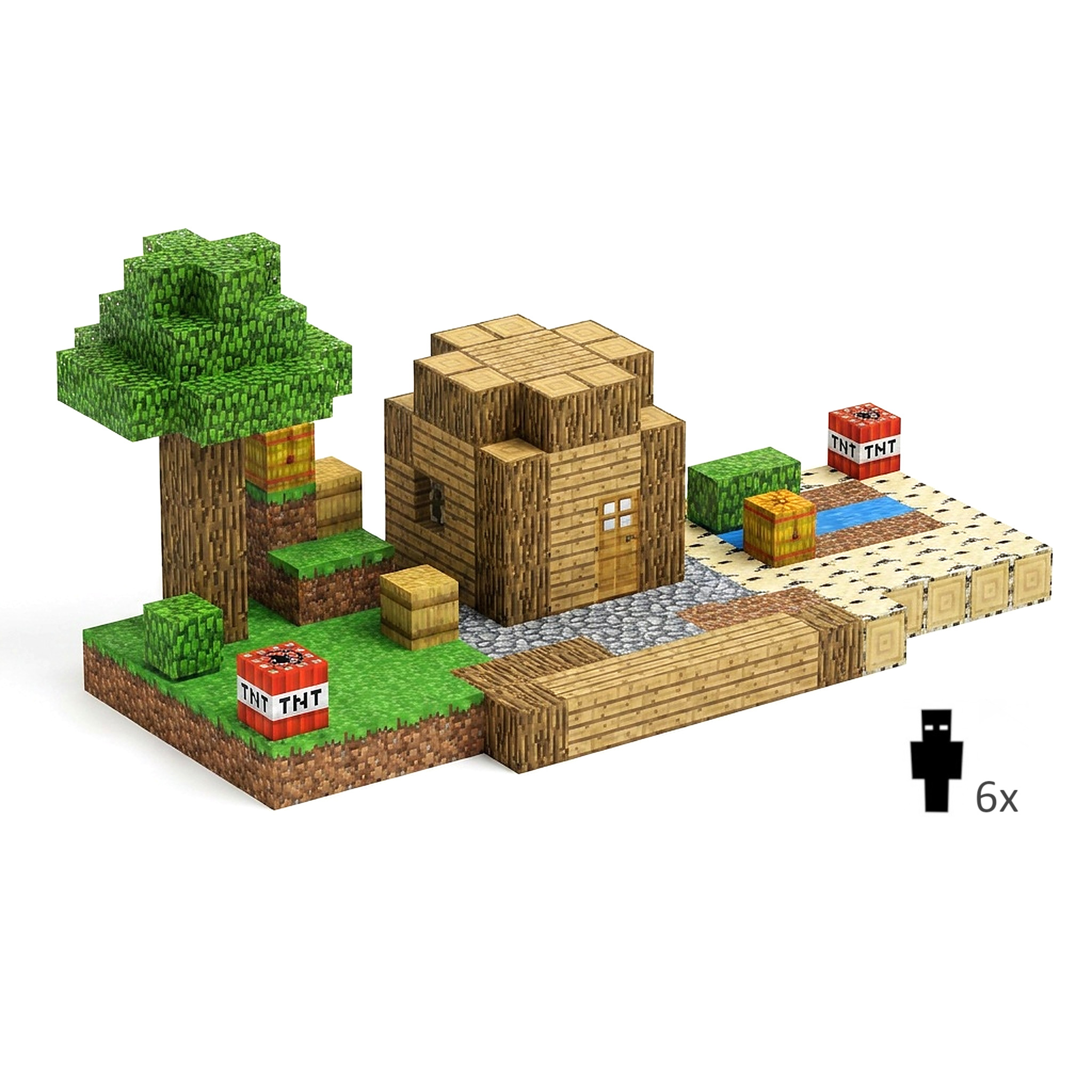 Toybit Magnetická stavebnice Minecraft TNT buildings 198ks