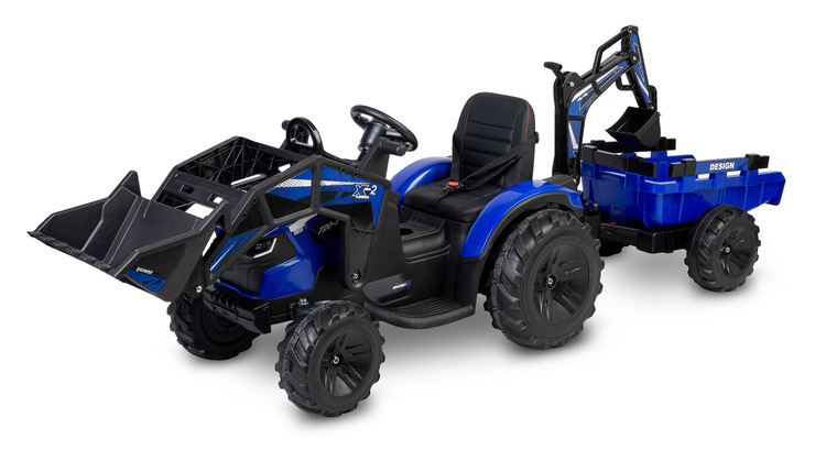 Elektrický traktor-bagr TOYZ HERCULES BLUE