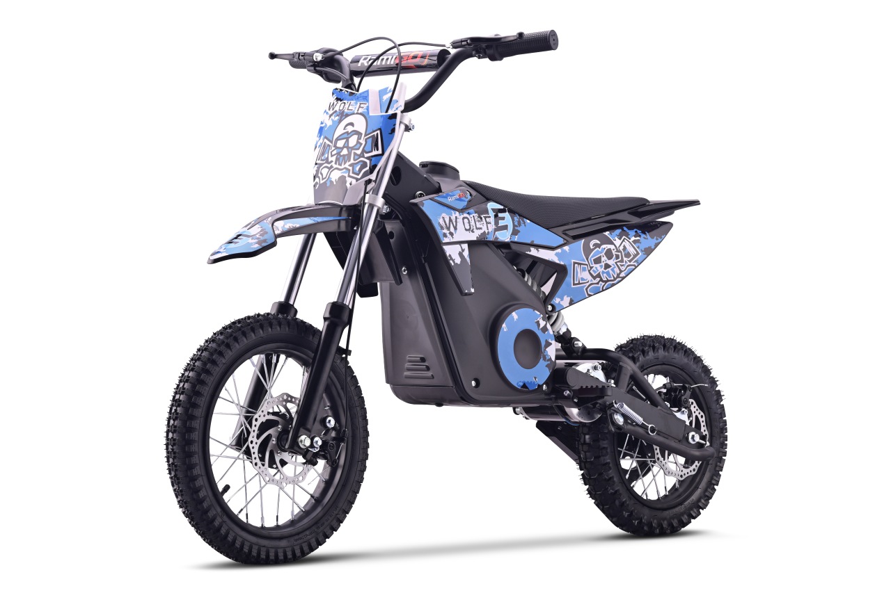 Elektrická motorka Ramiz WOLF-E modrá