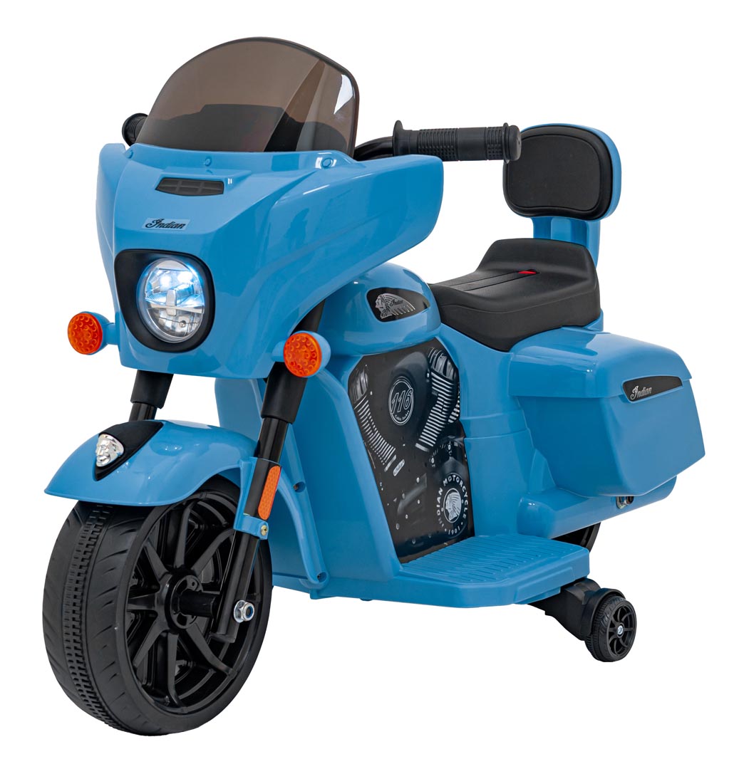 RAMIZ Elektrická motorka Chopper INDIAN modrá