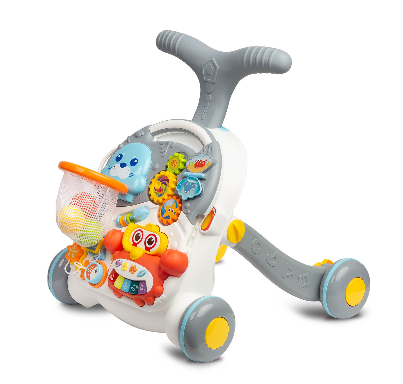Levně Dětské chodítko Toyz 2v1 SPARK Barva: Grey