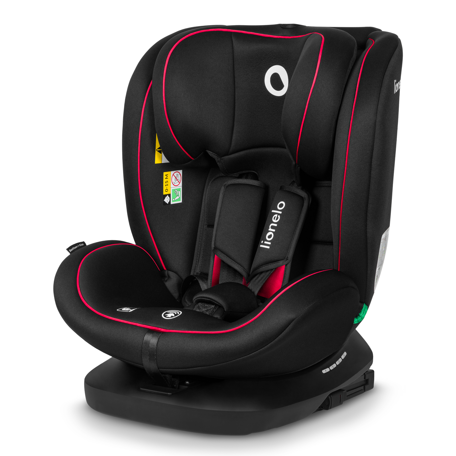 Levně Autosedačka Lionelo BASTIAAN I-size 40-150 cm ISOFIX Farba: Black Red