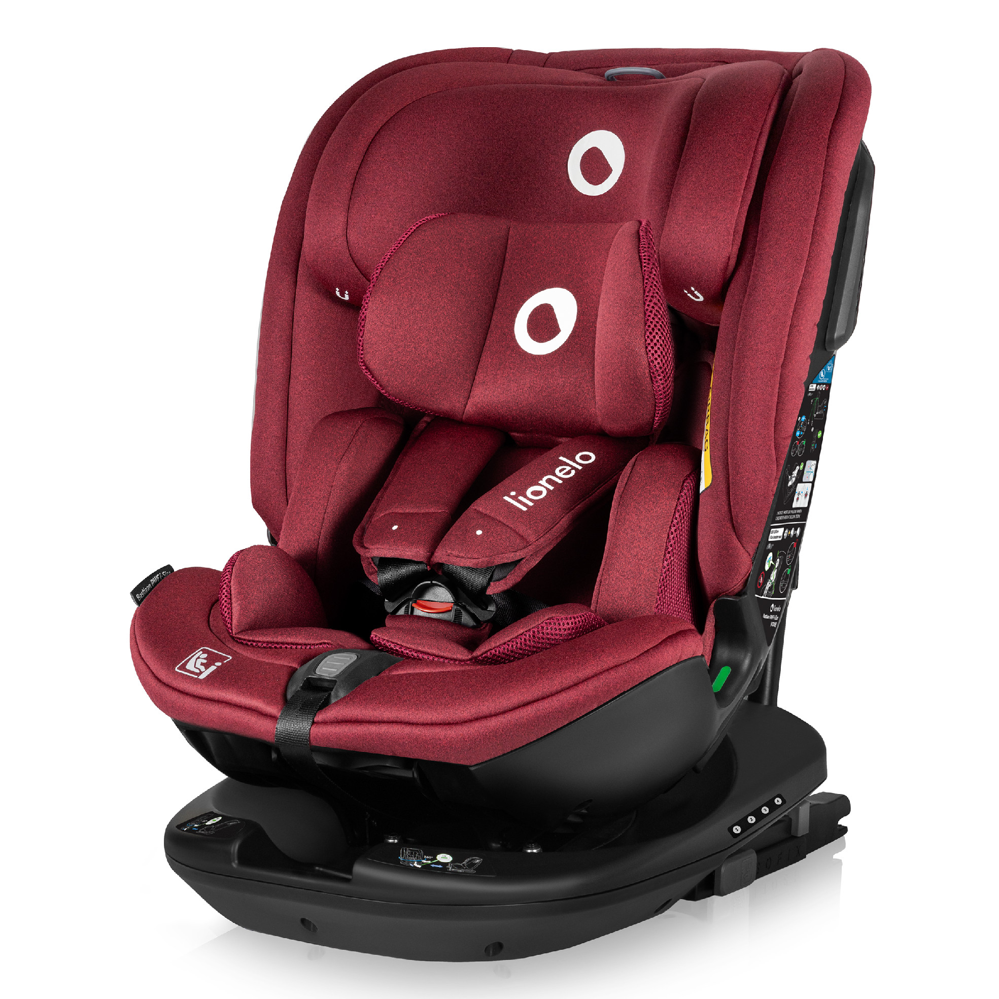 Levně Autosedačka Lionelo Bastiaan RWF i-size 40-150 cm 0-36 KG Barva: Red Burgundy