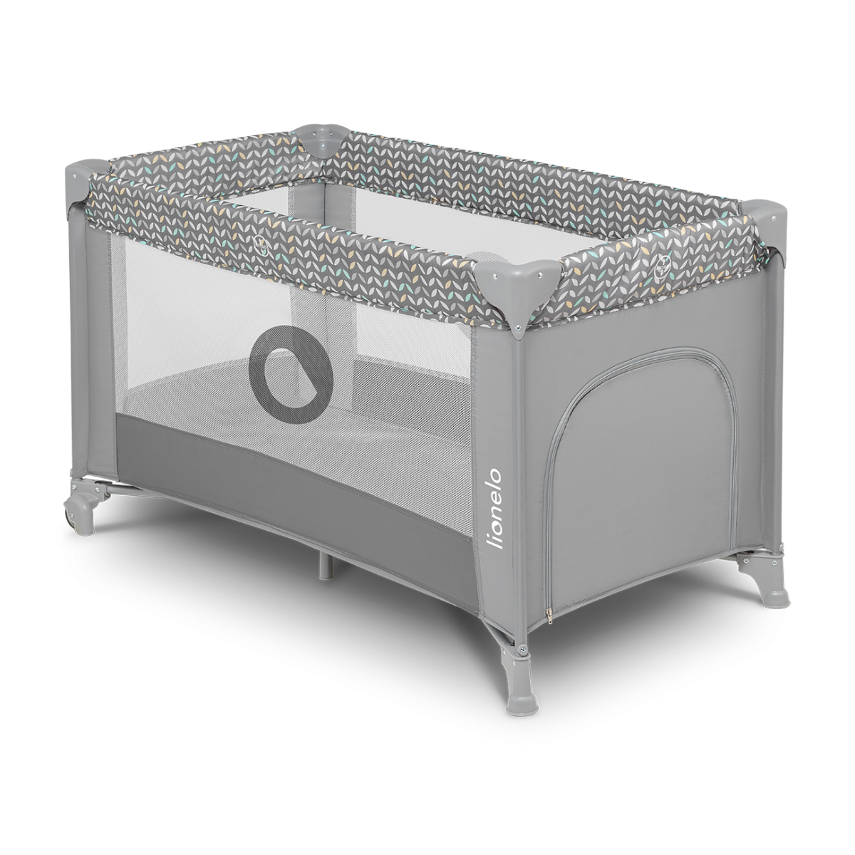 Levně Lionelo cestovní postýlka STEFI Barva: Grey Concrete Multicolor