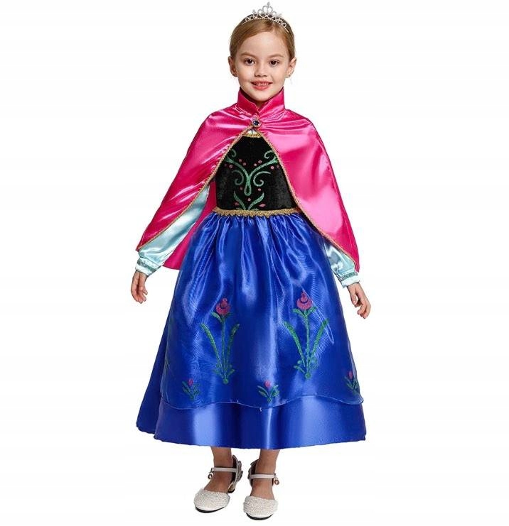 Levně FunCo Dětský kostým ANNA Frozen 122-128 L
