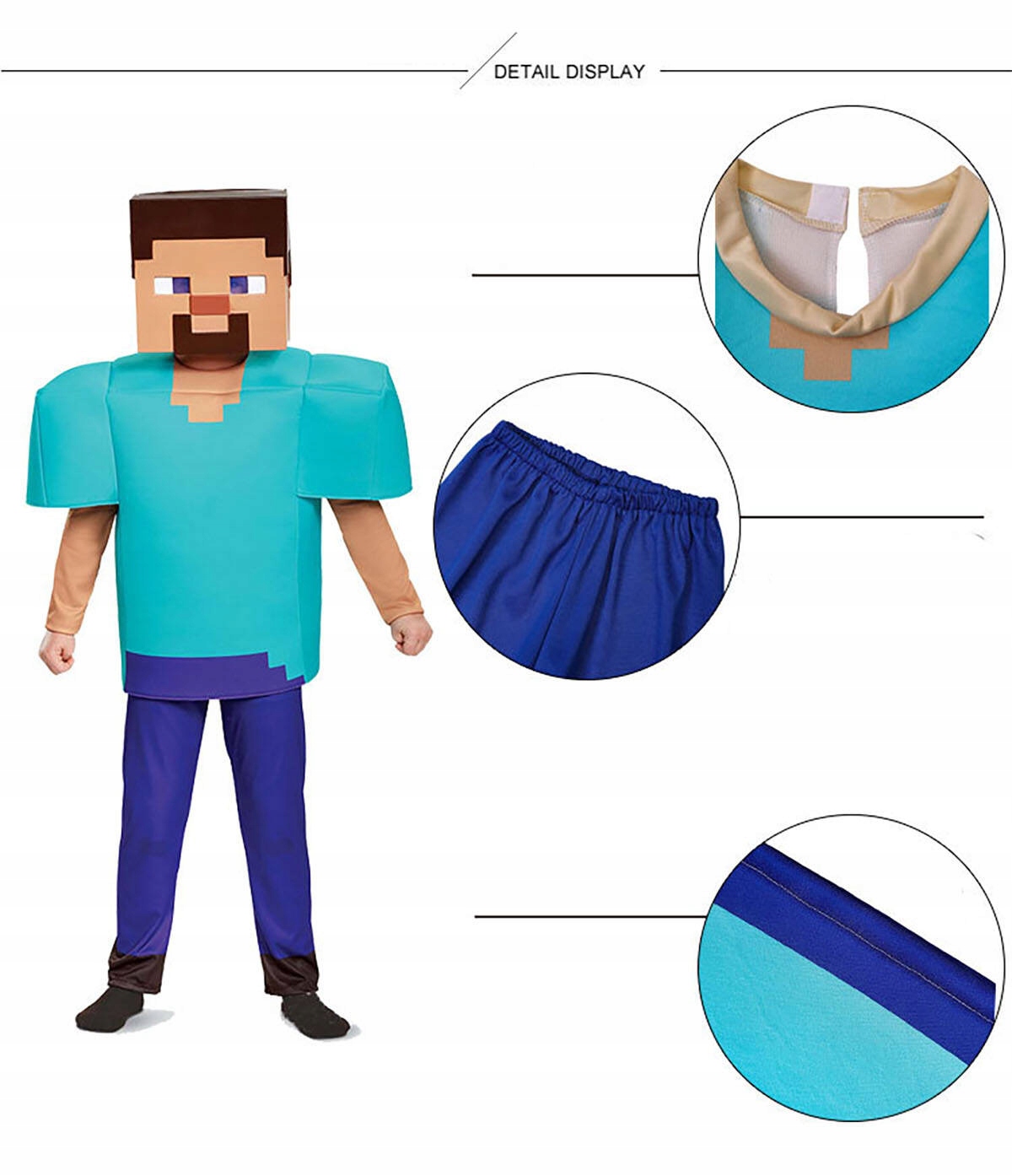 FunCo Dětský kostým Minecraft Steve 116-122 M