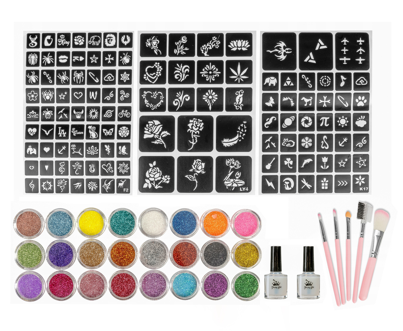 Levně bHome Sada tetování Glitter 24ks