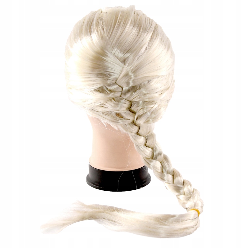 Levně FunCo Elsa Frozen paruka s copánkem 60cm