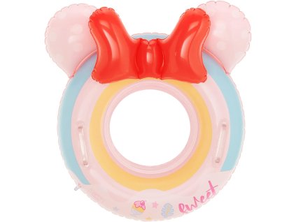 BABH1628A detsky nafukovaci kruh myska ruzovy 50cm s uchyty