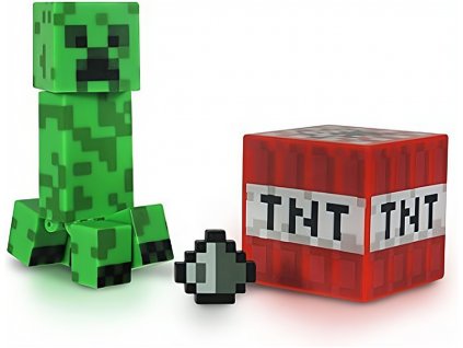 Minecraft Creeper figura kiegészítőkkel 7cm