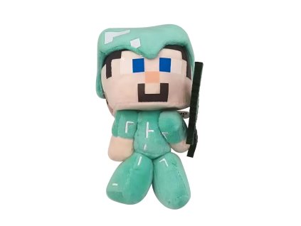 PHPL1835A plysova hracka minecraft steve diamantovy mini 16cm