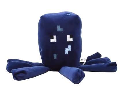 PHBH2019A plysova hracka minecraft squid chobotnice 25cm