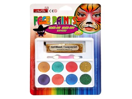 OPBH2222A detska sada barev na oblicej a telo metalic 10ks