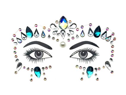 OPBH2236A samolepici maska na oci kaminky smaragd