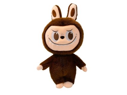 PHBH2247A plysova hracka ve stylu labubu chestnut