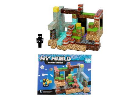 MSTB2297AA AL velka magneticka stavebnice iron diamond gold tnt 220ks