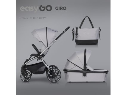 wozek dzieciecy easygo giro 2w1 cloudy gray